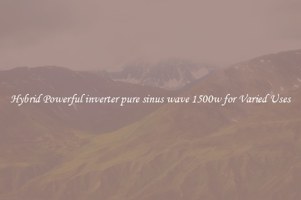 Hybrid Powerful inverter pure sinus wave 1500w for Varied Uses