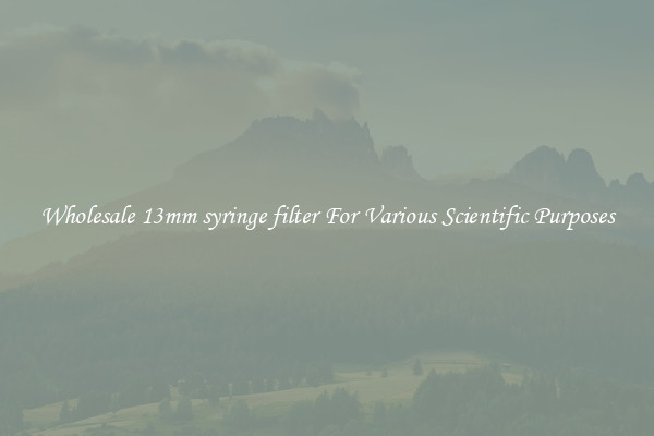 Wholesale 13mm syringe filter For Various Scientific Purposes