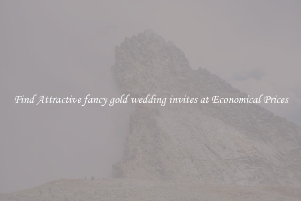 Find Attractive fancy gold wedding invites at Economical Prices