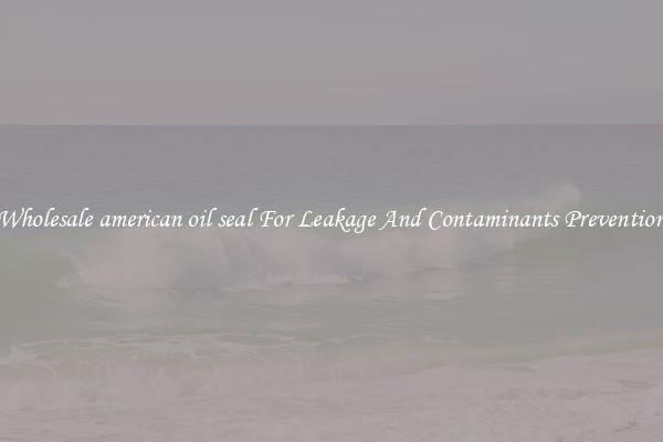 Wholesale american oil seal For Leakage And Contaminants Prevention