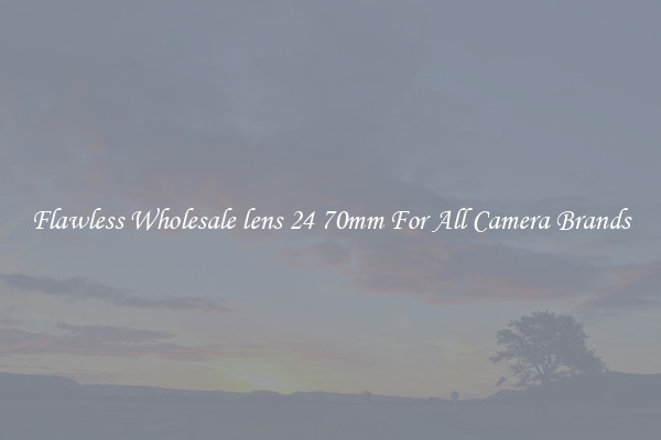 Flawless Wholesale lens 24 70mm For All Camera Brands