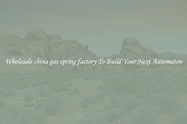 Wholesale china gas spring factory To Build Your Next Automaton